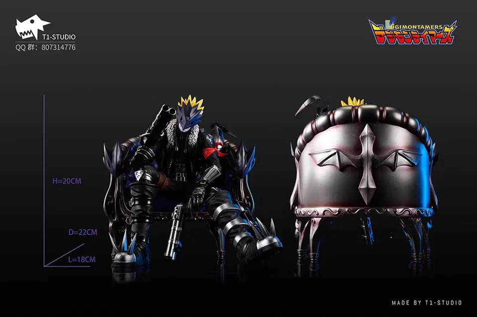 In Stock T1-Studio 20CM Digimon Adventure Beelzebumon Mode Impmon