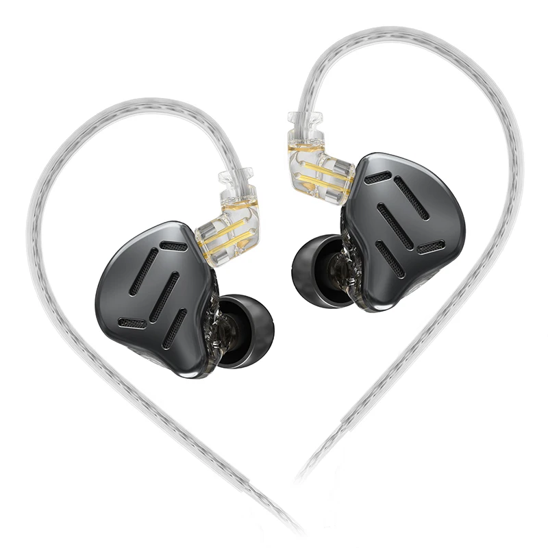 KZ ZAX 7BA+1DD Hybrid In-Ear Monitors HIFI Wired Earphones Detachable Cable