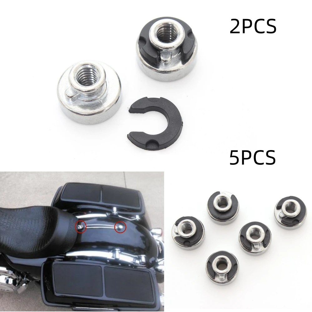

Motorcycle Mount Nut Bolt Easy Grip Quick Release Rear Fender Seat Nut Kit For Harley Sportster Dyna Street Bob Softail Touring