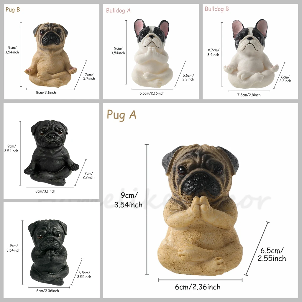Statue Tête De Bouledogue Anglais En Résine - 30 Cm - Décorative