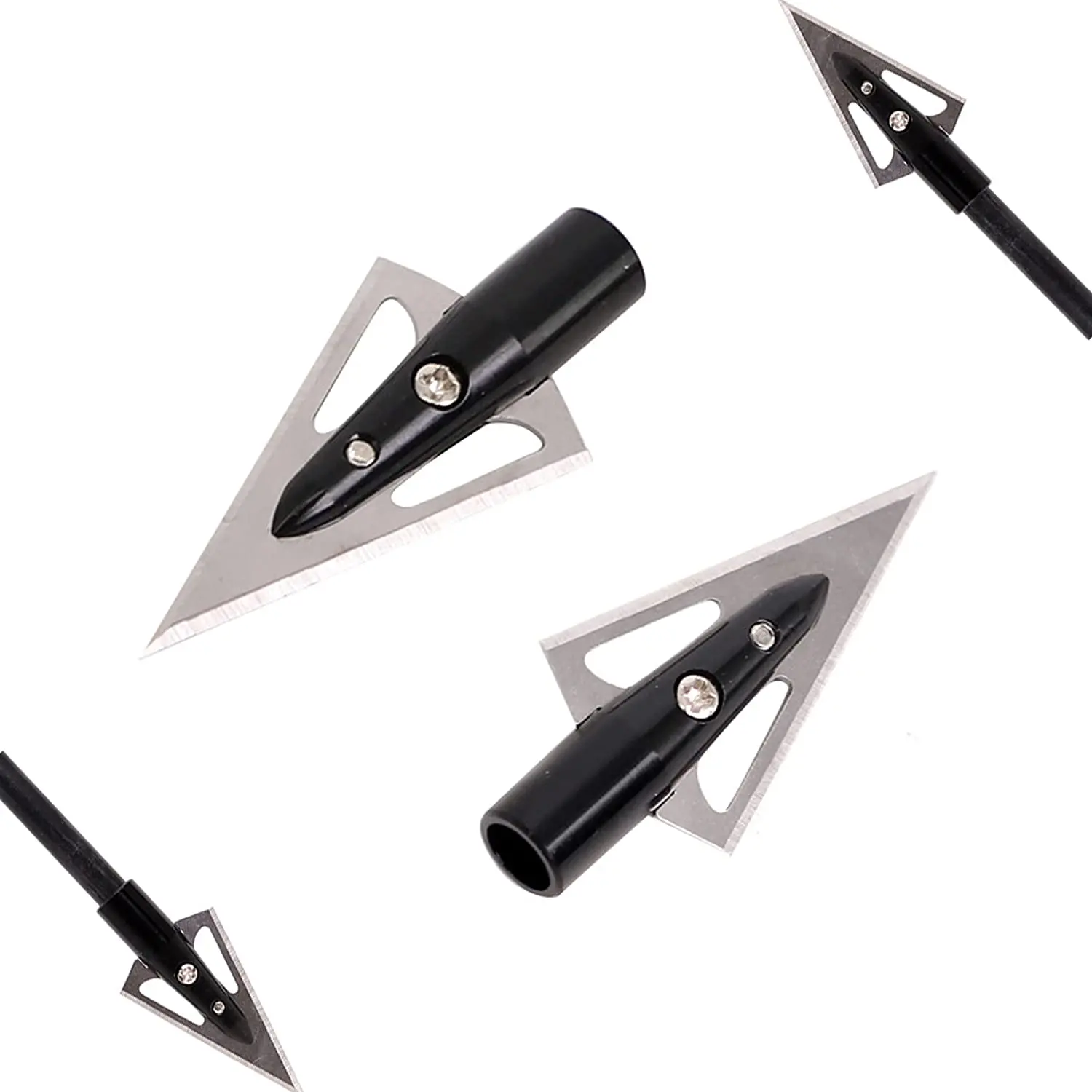 6 Pcs Jacht Broadheads 150 Grains Boogschieten Broadheads Schroef In