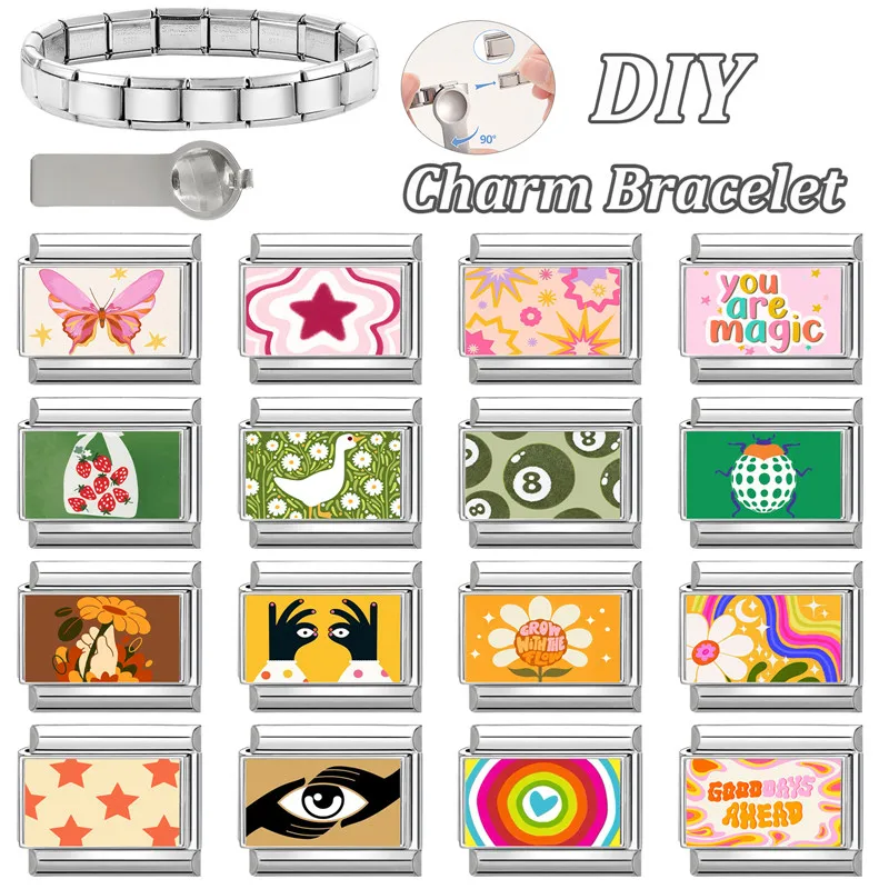 Creative Italian Charm Bracelet Women DIY Fashion Jewelry