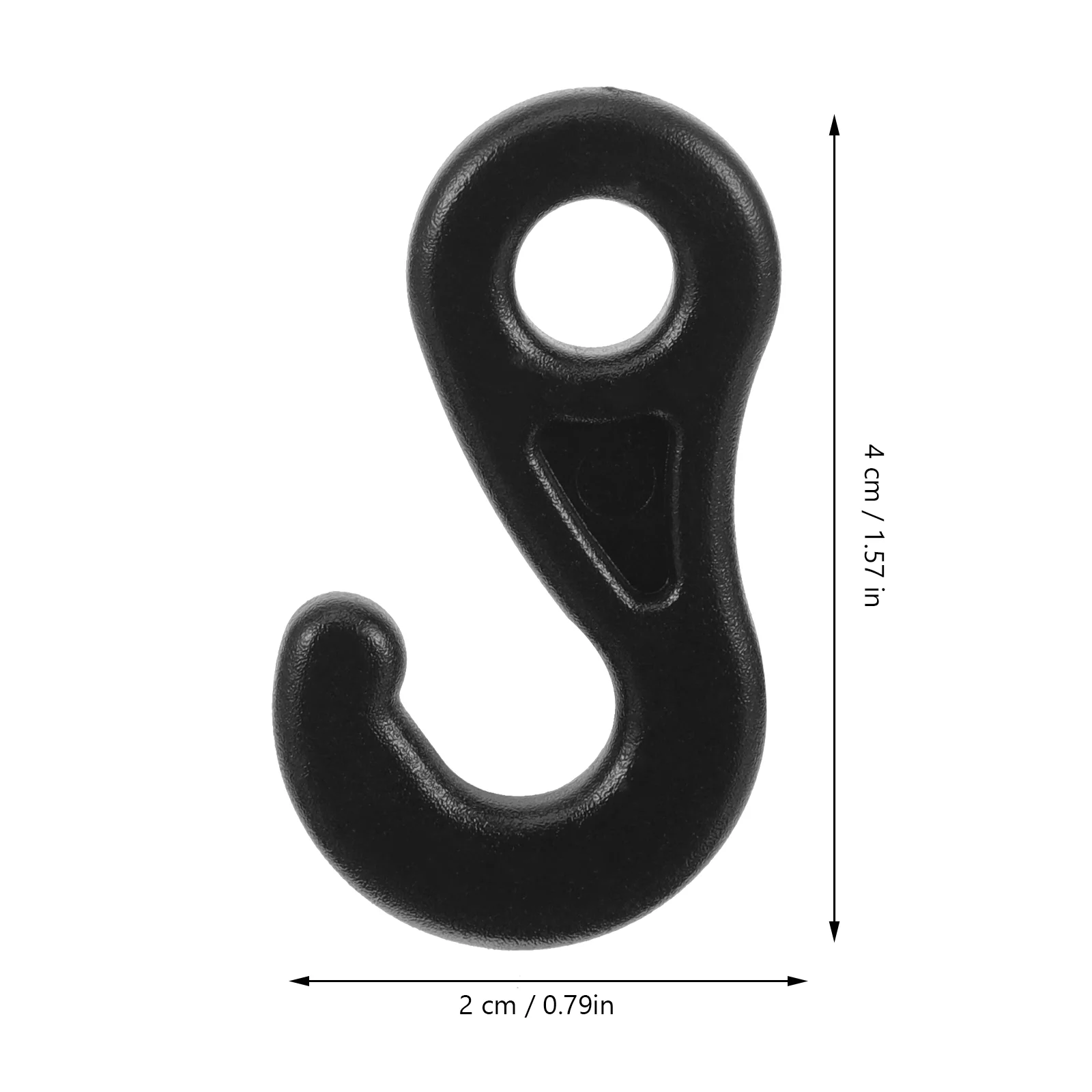 

Outdoor Canopy Tent Question Mark Light Hook Ground Nail Wind Rope Connection Pom9 10pcs (black) Pegs