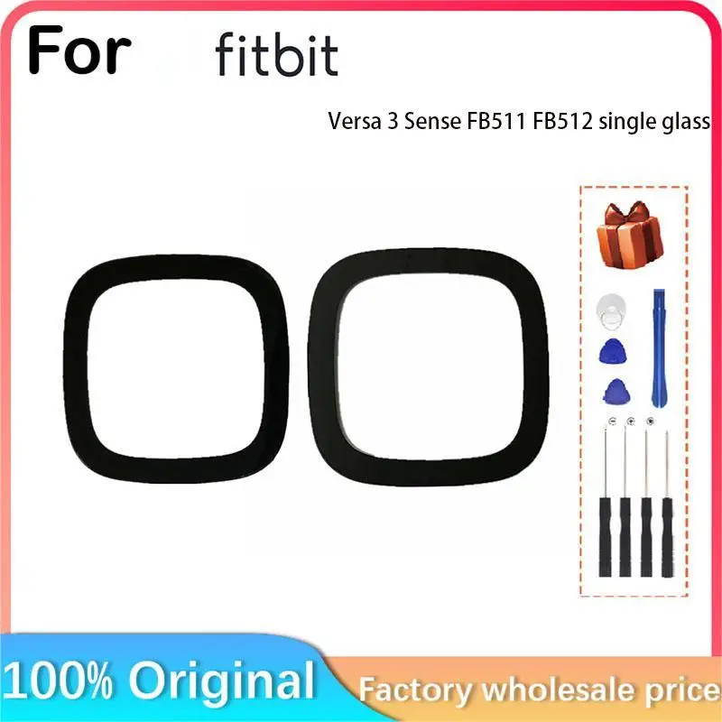 For Fitbit Versa 3 Fitbit Sense FB511 FB512 OLED  LCD Display screen parts  Fitbit Versa 3 Cover glass part Replacement repairs