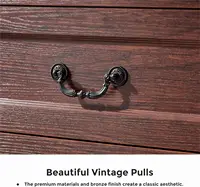 Dresser for Bedroom Farmhouse Cherry Wood Chest of Drawers for Bedroom Dresser, Rustic Wide Drawers Dressers 2