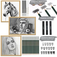 34/42/54/72/76/96 Pcs Drawing Sketching Coloring Set Drawing Pencils & Sketching Kit Art Tool Kit Professional Art Supplies Set 4