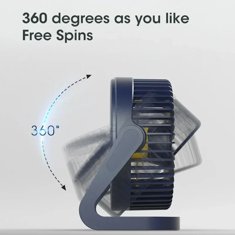 USB Desktop Fan 5 Inches Small Desk Cooling Usb Power Portable Fan Super Mute Cooler 180 Degree Rotation Fan For Home Appliance 4