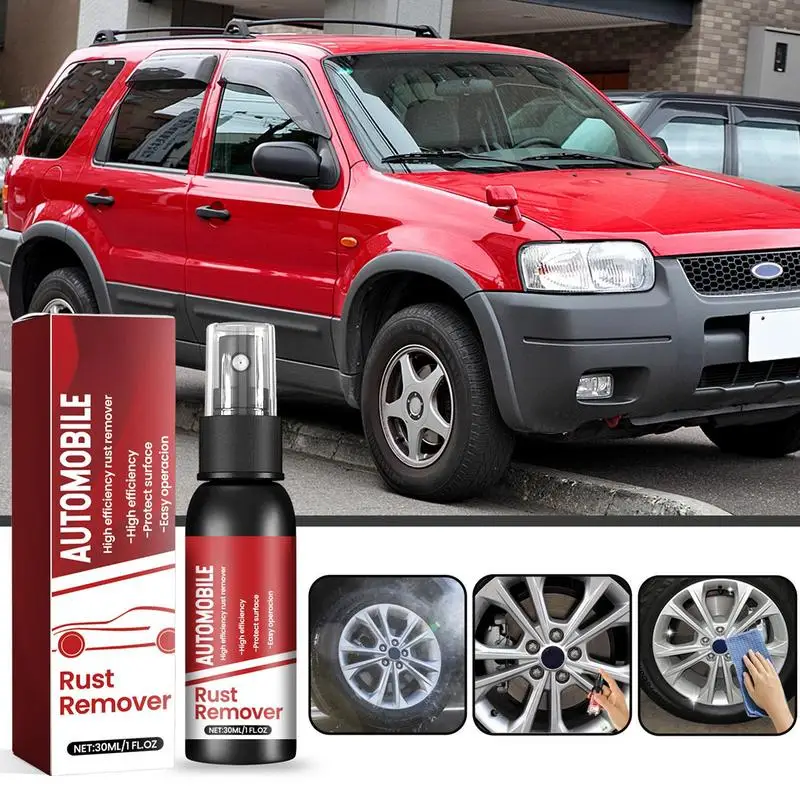 Automotive Car Maintenance Iron Powder Cleaner 30ml Car Rust Stain Remover Rust Removal Spray Motorcycle Exhaust Pipe Anti-rust