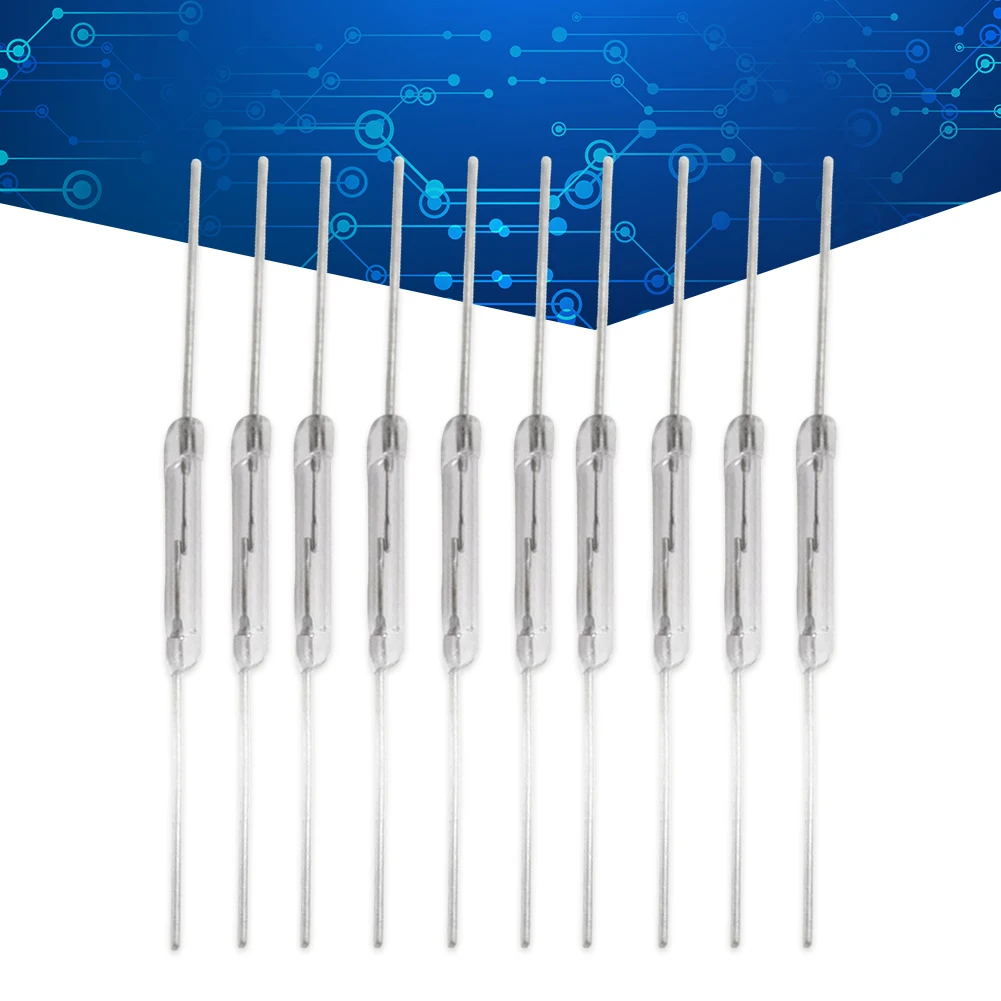10 Pcs Magnetic Switch Vibration-resistance Normally Open Magnetic Induction Switch DIY Magnetic Reed Switchs for Arduino