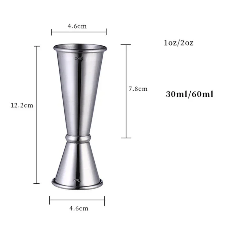 Stainless steel measuring jigger for home bar party accessories club Japanese design double spirit measuring cup