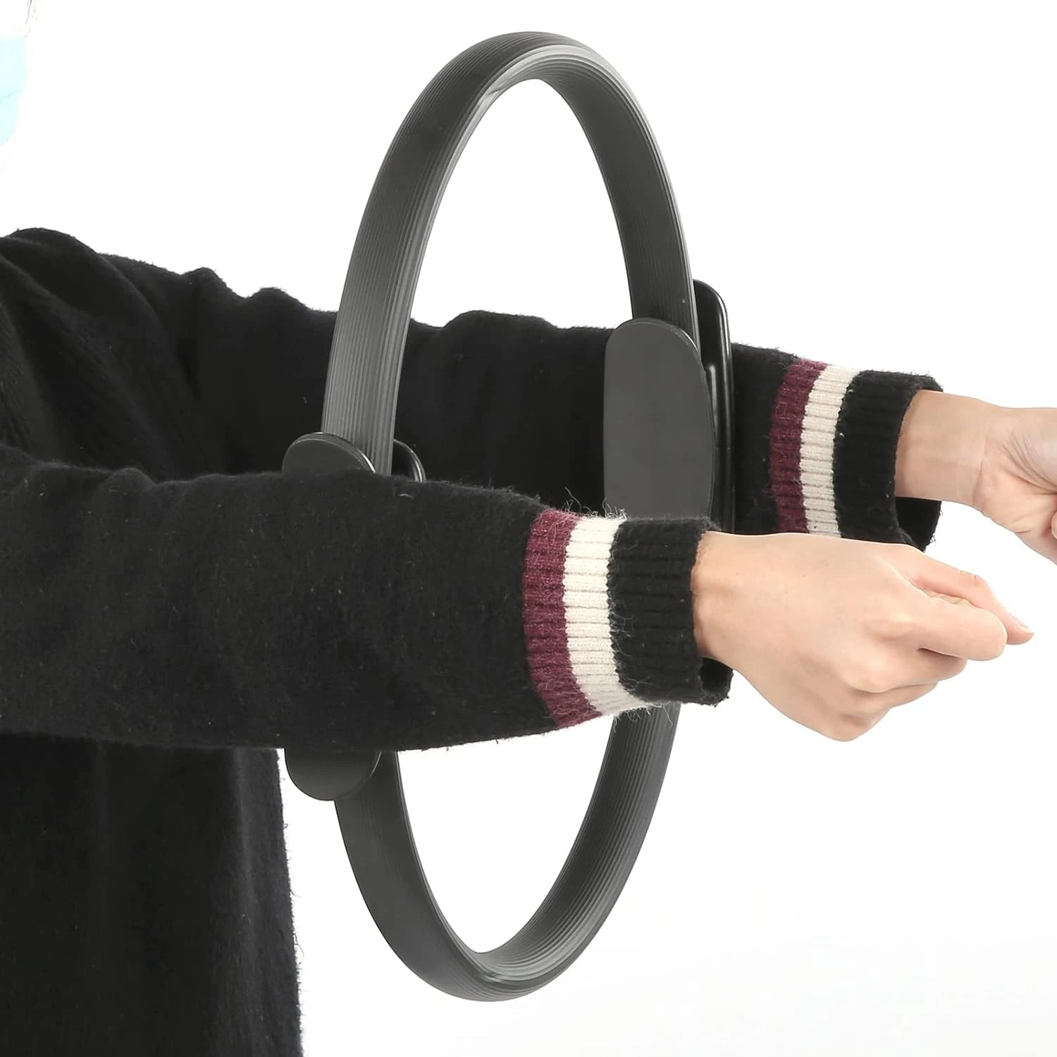 Enhance your rewarding exercise experience with this beautiful premium quality yoga ring. This essential accessory will elevate