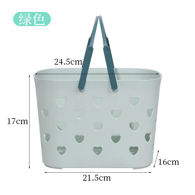 Bath Drain Basket Portable Storage Shower Caddy Tote Rattan Plastic Bathroom  Organizer Cosmetic Wash Handle Box - AliExpress