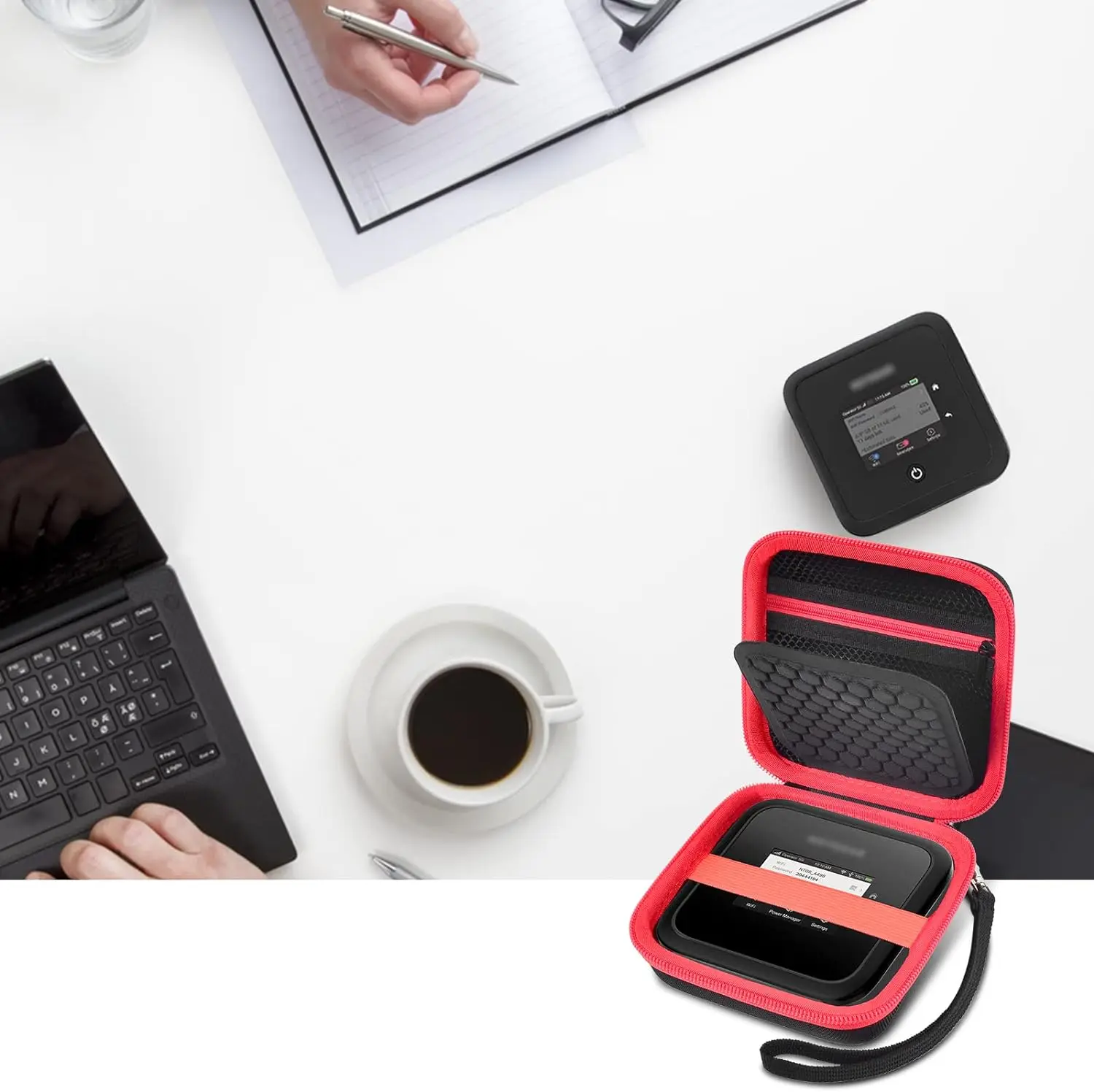 Hard Travel Router Case NETGEAR Nighthawk M5 M6 Pro 5G Mobile Hotspot WiFi 6 (MR5200, MR5100)/ M1 Mobile Hotspot 4G wireless travel router case