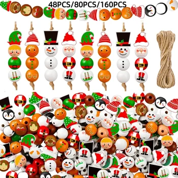 Christmas Wooden Bead Set 1