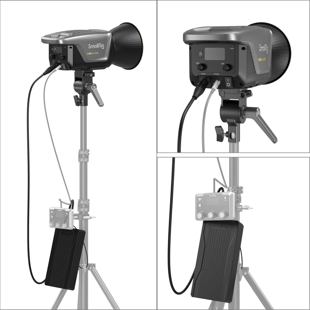 Smallrig-RC350 RC450 사진 스튜디오 플래시 라이트, 전문 COB 필 라이트 블루투스 앱 제어 LED 비디오 사진 3961