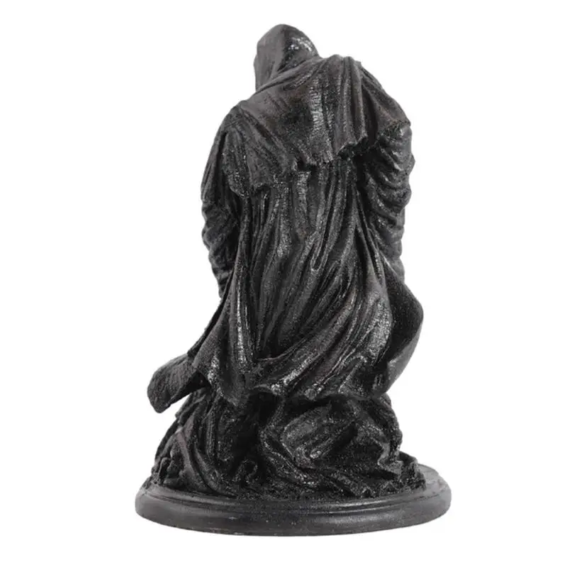 Seven Color Santa Muerte Statue Set | Folk Saint of Life, Death & Tran - Cast a Stone