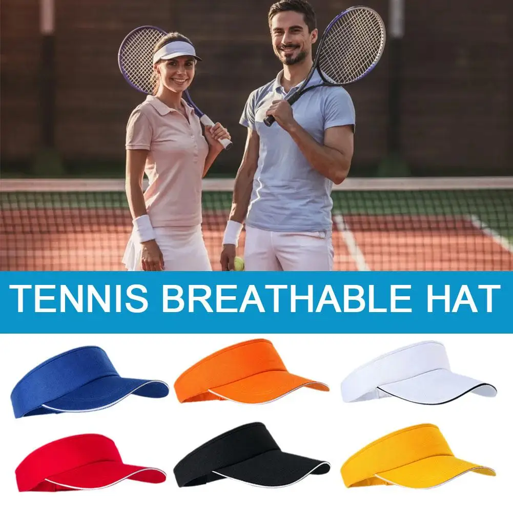 Empty Top Visor Cap Women Sunscreen Hats Man Cotton Cap Adjustable For Running Tennis Golf Unisex D3g2