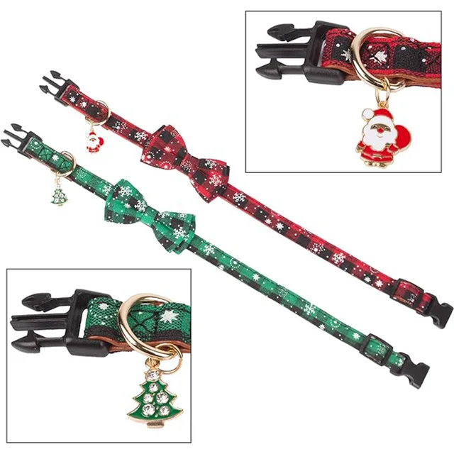 Christmas Tie for Dogs and Cats, Snowflake Dog Collar, Christmas Pet Accessories, Pet Supplies 4