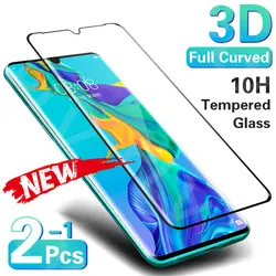 Premium 3D Curved Tempered Glass Screen Protector - 2Piece (For Huawei P30 Pro)