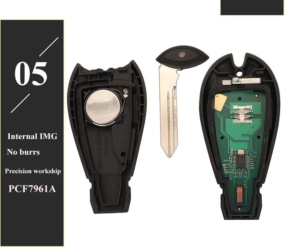 Keyforkess GQ4-53T ID46-PCF7961A Chip 433Mhz 3/4 pulsante telecomando portachiavi per auto per 2014-2019 Jeep Cherokee Fobik Keys Fob 17 Keyforkess GQ4-53T ID46-PCF7961A Chip 433Mhz 3/4 pulsante telecomando portachiavi per auto per 2014-2019 Jeep Cherokee Fobik Keys Fob - S8611fd03f3ef411cb8c899c9f503149dM