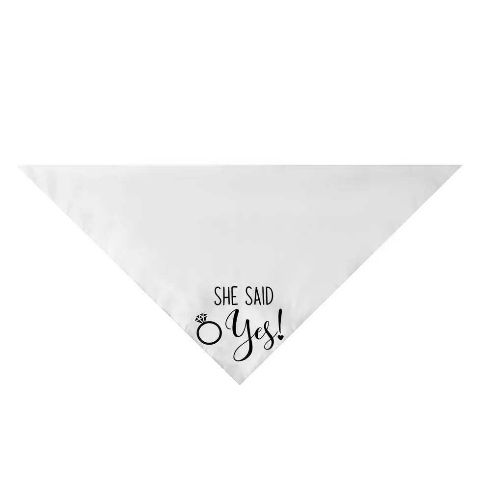 Title 26, Sucado Style She Said Yes Best Dog Bandana for ...