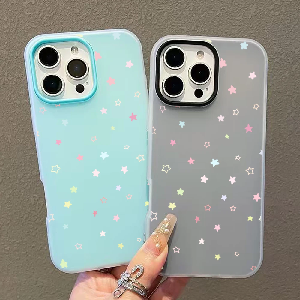Cute Colorful Star Phone Case Cover