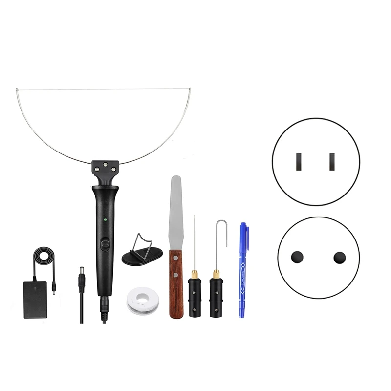 Electric Foam Cutter Kit 0-300℃ Adjustable Temperature Hot Wire Cutter Cutting Tool Engraver EU Plug