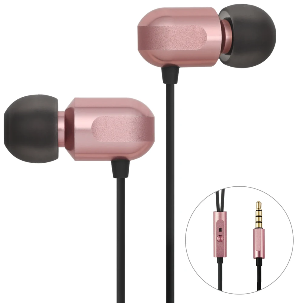 GGMM C700 100% Full Metal Earphone Headset In-Ear Earphones with Mic Headsets Earphone for Phone PC Earphones Gaming Headset