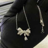 Collier pour femme en argent S925, design tendance avec pendentif pentagramme et papillon, cadeau de fête 4