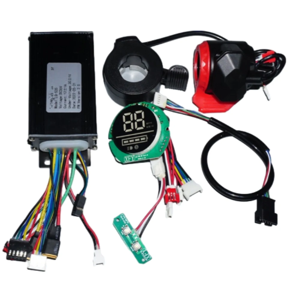 

36V 350W 12A Electric Scooter Brushless Controller 8.5 inch Hub Motor Electric Scooter Controller with Instrument and Brake Set