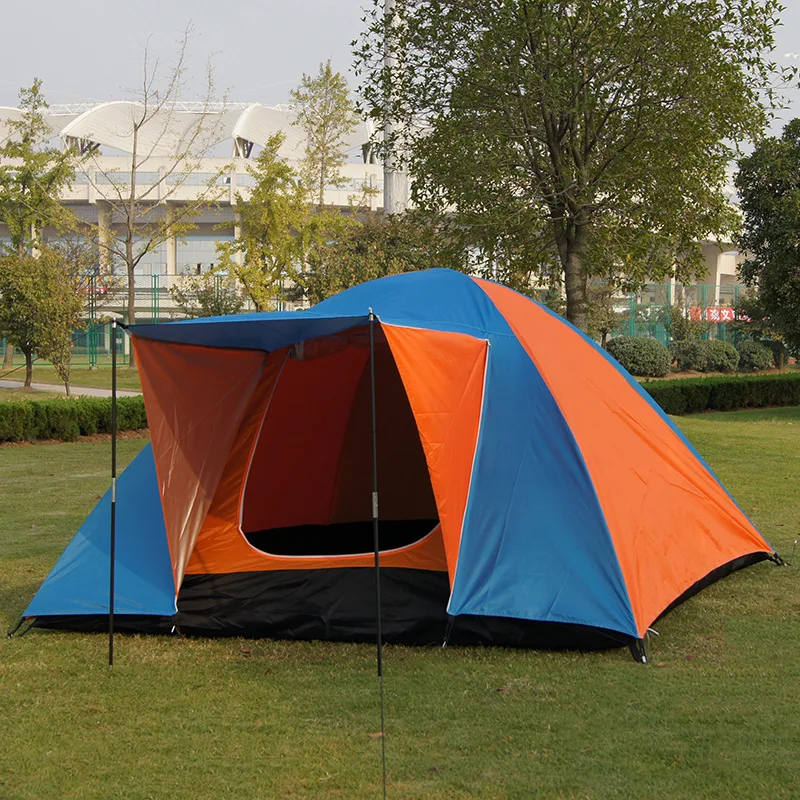 

New Outdoor 3-4 People Double Layer Waterproof Windproof Camping Mountain Portable Tents