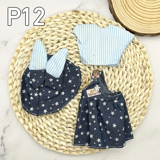 12 Inch Toys Bjd Anime Doll Dollhouse Accessories Kids Girls Skirt Hat Headdress With Clothes 30 CM 4 To 16 Years Dress Up Gifts - P-12 clothes, 30 cm