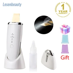 Lesen Ultrasonic Skin Scrubber Blackhead Remover Face Cleaner Massager Pore Deep Care Sonic Peeling Device for Facial  Wash