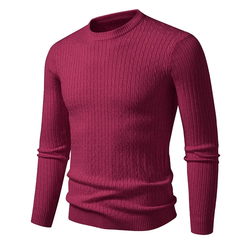 Animal Game Men's Long Sleeve T Shirts Crewneck Knitwear Casual Sweater Twist Cold Blouse Pullover Patterned Cable Work Jumper