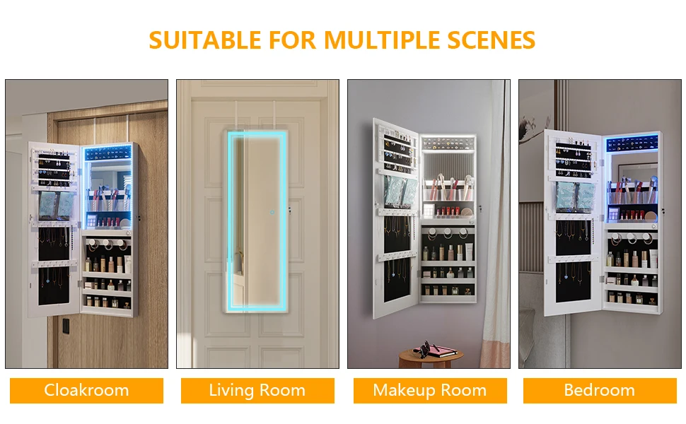 Can be mounted anywhere in your home, pasillo, baño, and bedroom, etc..