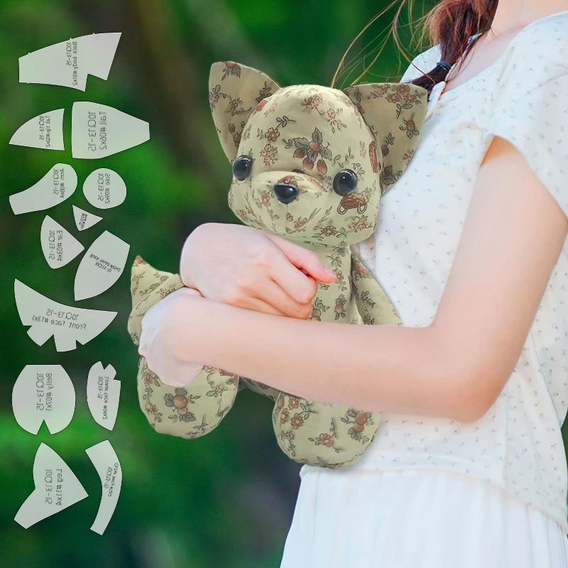 NUBECOM 13pcs Fox Making PET Quilting Templates DIY Fox Shape Pattern Sewing Stencils Handcrafted Decorations Birthday Gifts