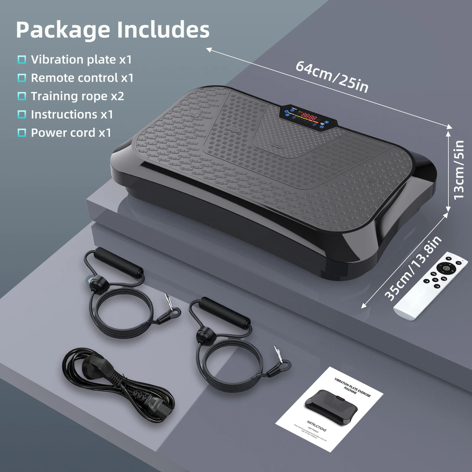 Slim Body Shape Home Use Vibrating Plate Exercise Machine 99 Levels Easy Fat Burning Daily Life Vibration Platform