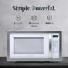 NEW Countertop Microwave 1000 Watts, 1.1 cu ft - Microwave Oven With LED Lighting and Child Lock - Perfect for Apartments 2