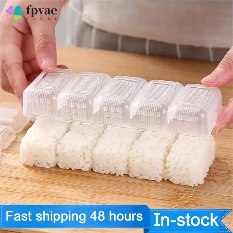 

Rice Ball Mold Japanese Nigiri Sushi Mold Not Easy To Deform Bento Storage Box Transparent Non-stick Lunch Box DIY Kitchen Tool