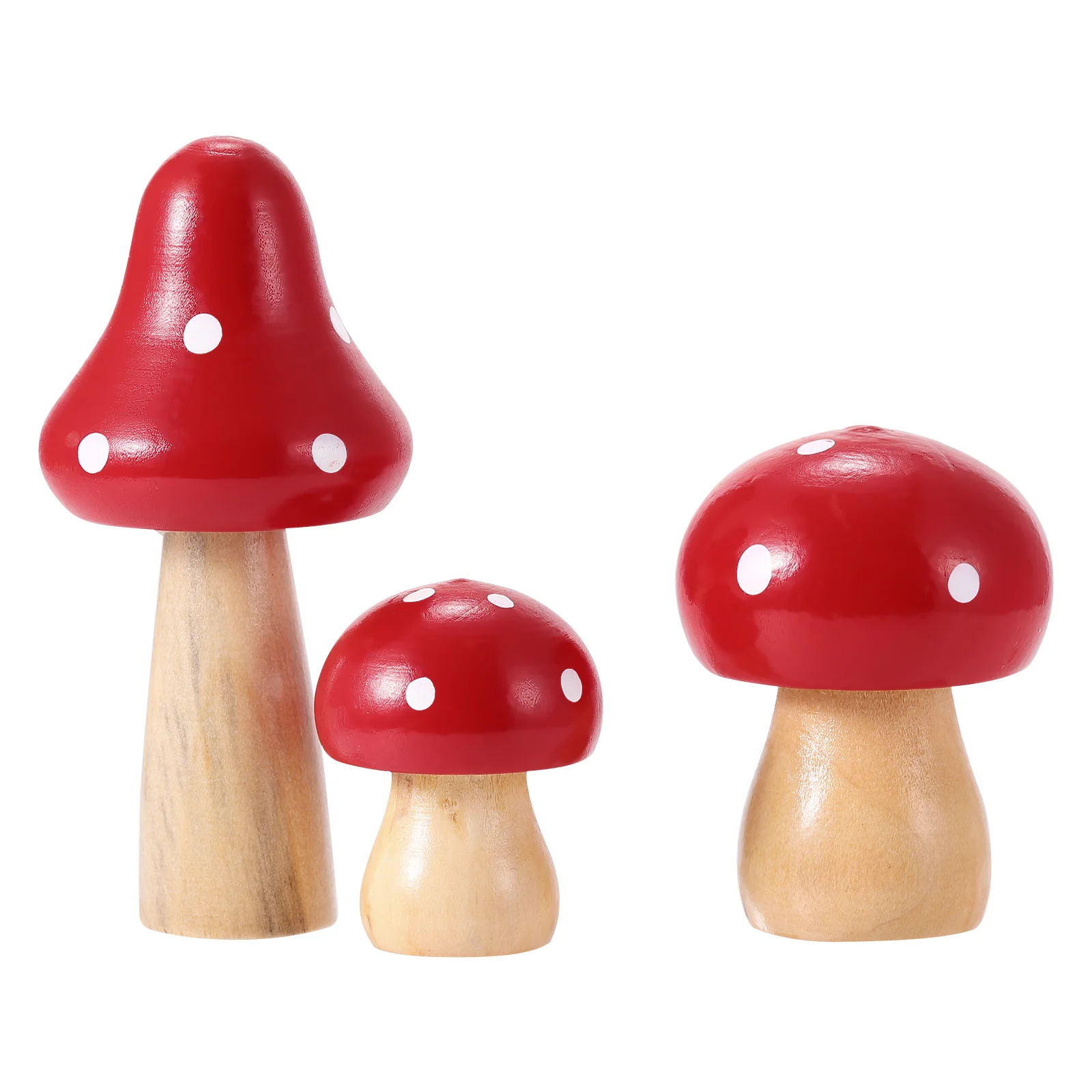 

Pots Outdoor Plants Wooden Miniature Mushrooms Mushroom Home Decor Mini Garden Mushrooms Glass Decor Simulated Mushroom Decorate