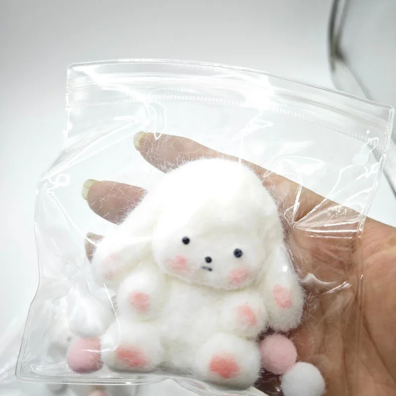 Mochi Taba Squishy New Cute Handmade Silicone Plush Funny Curly Dog Irritability Fidgeting Toys Stress Relief Soft Kawaii Gifts 3