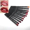 12 Pcs/Set Waterproof Lip Liner Pencil Nude Matte Lipliner Moisturizing Long Lasting Lipstick Liner Professional Makeup Pens 1