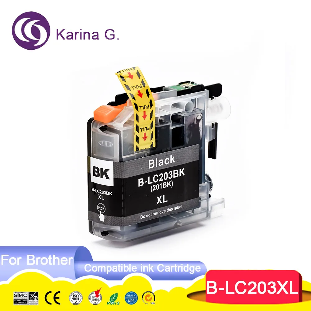 LC201 LC203 LC203 Compatibel Ink Cartridge For  MFC-J885DW J460DW J480DW J485DW
