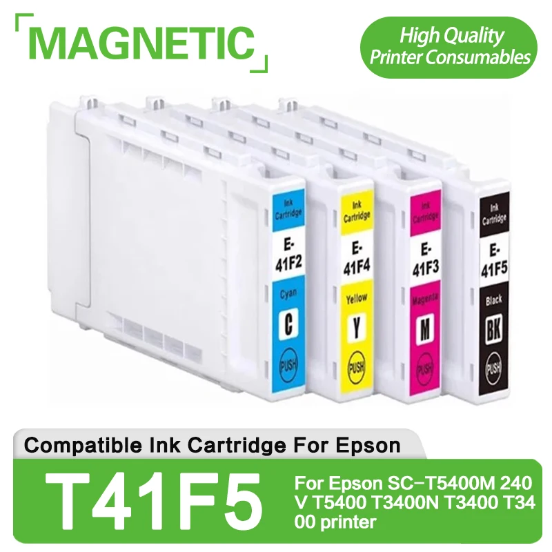 

T41F T41F5 T41F2 T41F3/4 C13T41F540 Compatible Printer Ink Cartridge For Epson SC-T5400M 240V T5400 T3400N T3400 T3400 printer