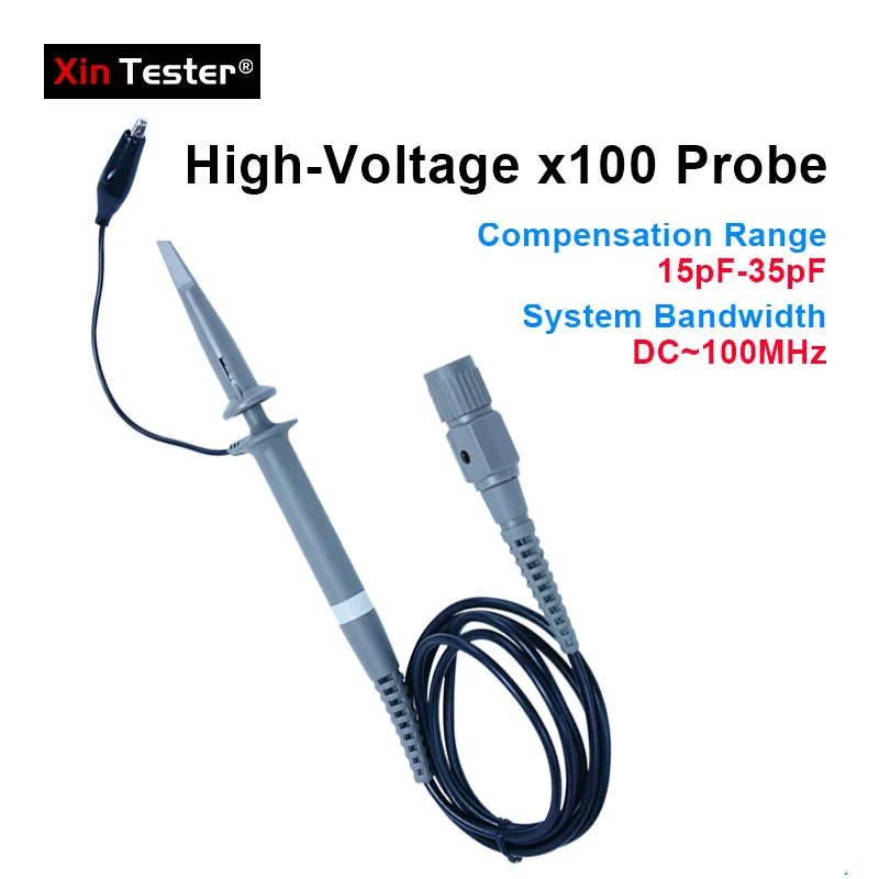 

Xin Tester X100 High voltage Oscilloscope Probe 100MHz X1 X100 Osciloscopio Test Probes accessories T3100
