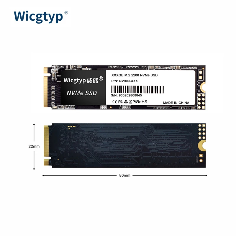 Estado Sólido Internas do Disco Rígido Nvme 128 de Wicgtyp M.2 Nvme 256gb 3.0 gb Pcie Gen 512x4 Ssd Nvme 2280 gb 1tb para o Portátil Unidades de - Imagem 2