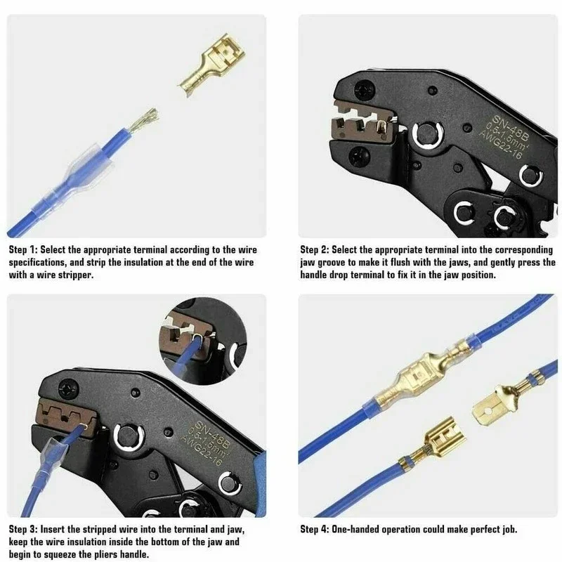 Wire Connectors Male Female Wire Box Insulated Cable Macho 2.8 6.3mm Electrical Crimp Terminals Termin Spade Connectors Assorted Kit