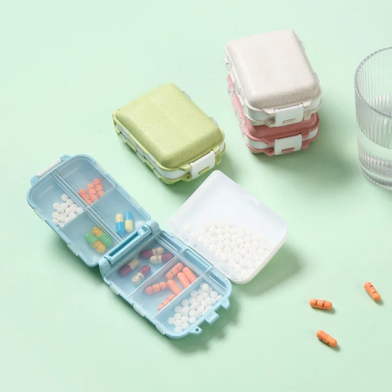 

7 Girds Pill Organize for tablets travel pill box with seal ring Daily Pill Case Portable Medicine Vitamin Case Container