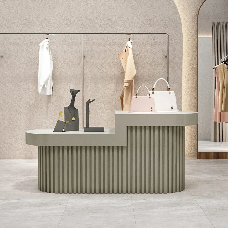 Simple Profissional Reception Desks Modern Luxury Trendy Beauty Reception Desks Salon Display Mostrador Commercial Furniture