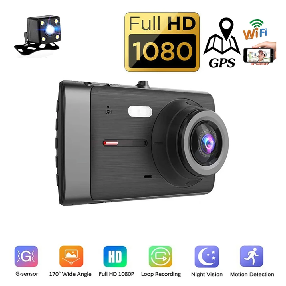 

Car DVR WiFi Dash Cam Full HD 1080P Vehicle Camera Drive Video Recorder Night Vision Auto Dashcam GPS Black Box Car Accessories